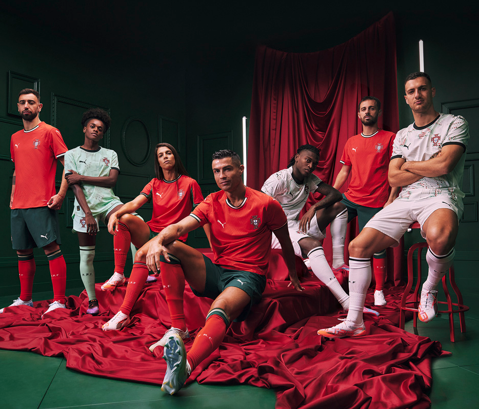 Portugals herre- og kvinnelandslag 2025-26 Hjemme- og Bortedrakter